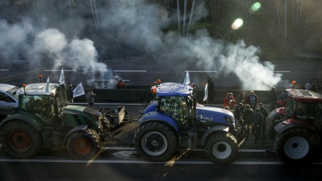 Протест французских фермеров