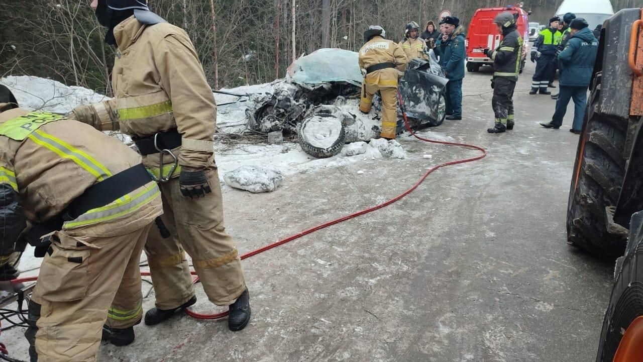 Место ДТП с участием автобуса на Урале Место ДТП с участием автобуса на Урале - РИА Новости, 1920, 31.01.2024