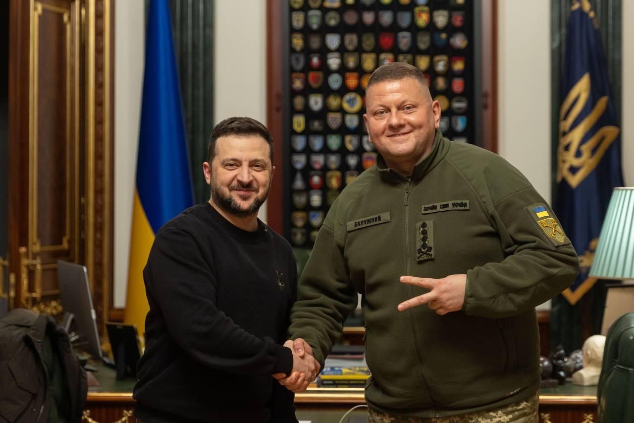 Президент Украины Владимир Зеленский и главнокомандующий ВСУ Валерий Залужный - РИА Новости, 1920, 28.11.2024