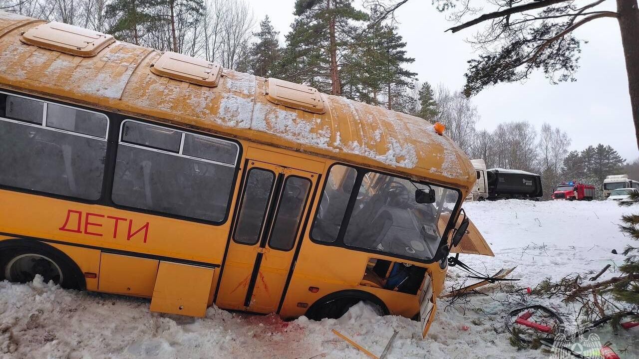 ДТП с автобусом и фурой вблизи деревни Новгородка Псковской области ДТП с автобусом и фурой вблизи деревни Новгородка Псковской области - РИА Новости, 1920, 14.02.2024