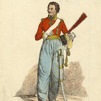 Матвей Иванович Платов, гравер Д. Дайтон, 1814 г. Бумага, офорт, акварель Матвей Иванович Платов, гравер Д. Дайтон, 1814 г. Бумага, офорт, акварель
