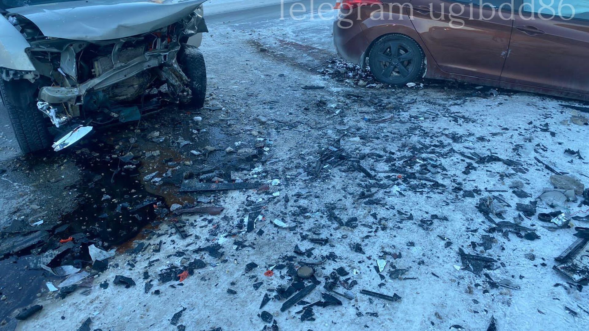 Место ДТП с участием легковых автомобилей в Югре. 19 февраля 2024 Место ДТП с участием легковых автомобилей в Югре. 19 февраля 2024 - РИА Новости, 1920, 19.02.2024
