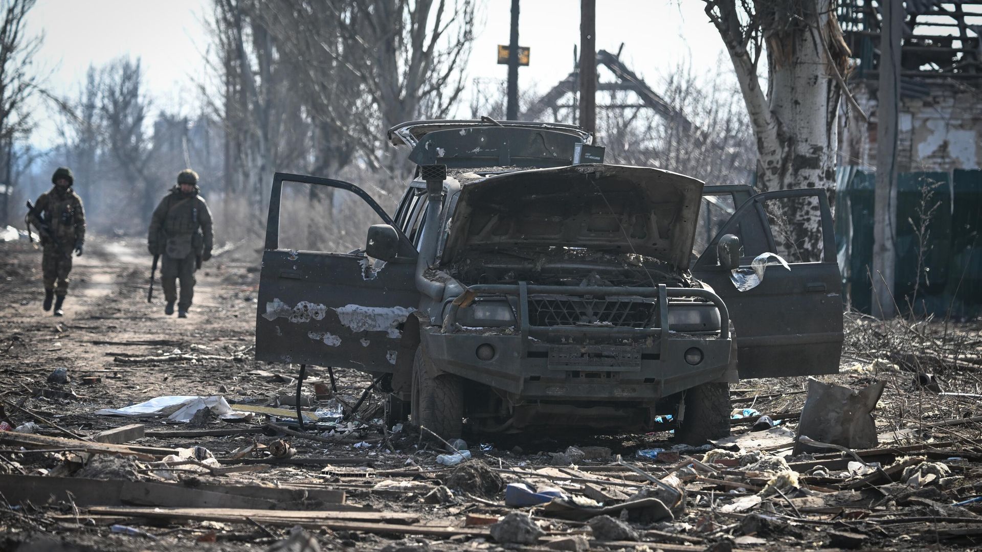 Бойцы 55-й мотострелковой бригады Центрального военного округа на зачистке Авдеевки Донецкой народной республики Бойцы 55-й мотострелковой бригады Центрального военного округа на зачистке Авдеевки Донецкой народной республики - РИА Новости, 1920, 23.02.2024