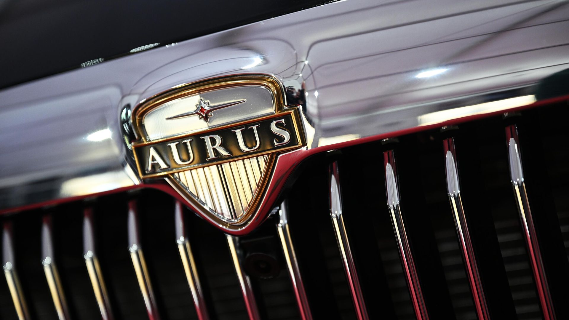 Эмблема на автомобиле Aurus Эмблема на автомобиле Aurus - РИА Новости, 1920, 23.09.2025