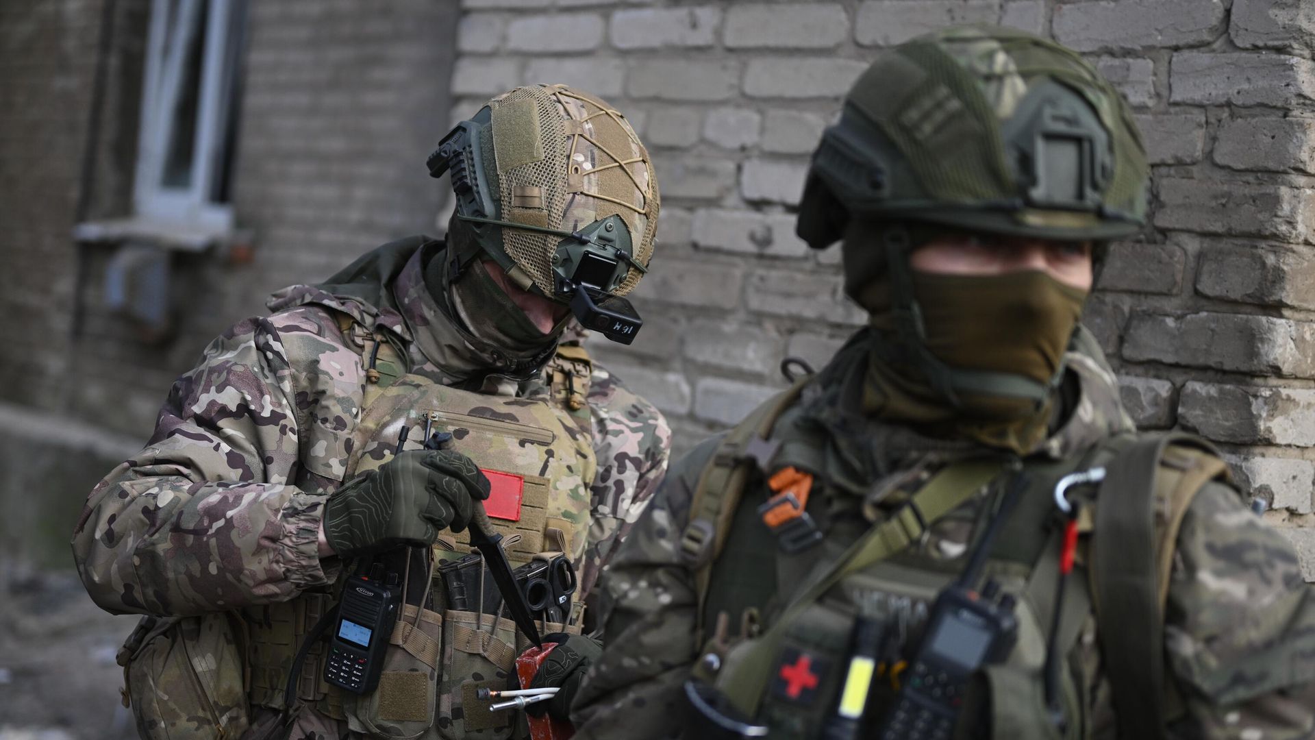 Военнослужащие инженерно-саперного полка ЦВО в Авдеевке Военнослужащие инженерно-саперного полка ЦВО в Авдеевке - РИА Новости, 1920, 29.02.2024