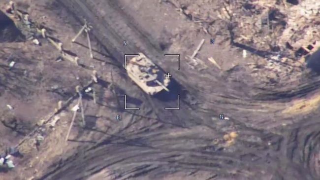 Танк М1А1 Abrams ВСУ в районе Бердычей северо-западнее Авдеевки 