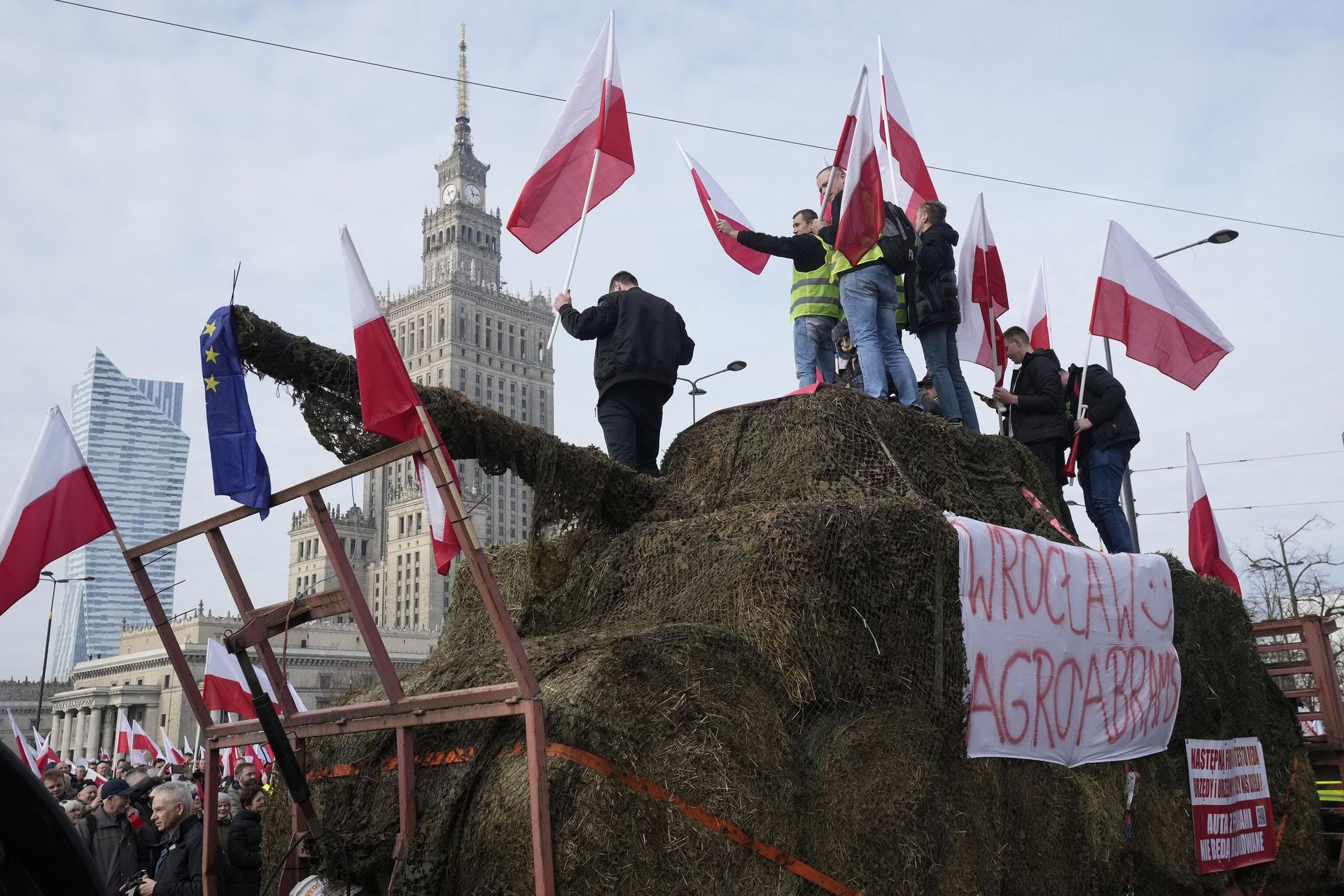 Акция протеста польских фермеров в Варшаве Акция протеста польских фермеров в Варшаве - РИА Новости, 1920, 07.03.2024