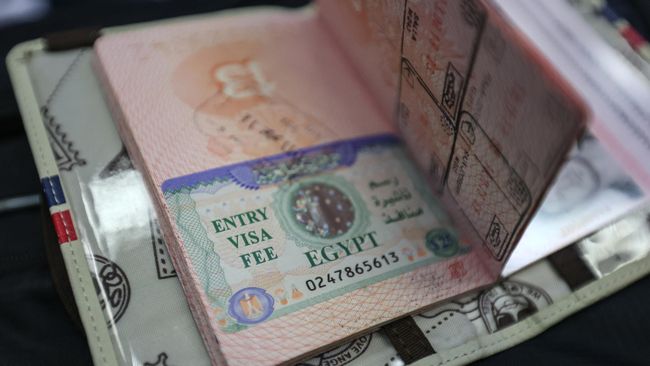 Паспорт российского туриста с въездной египетской визой