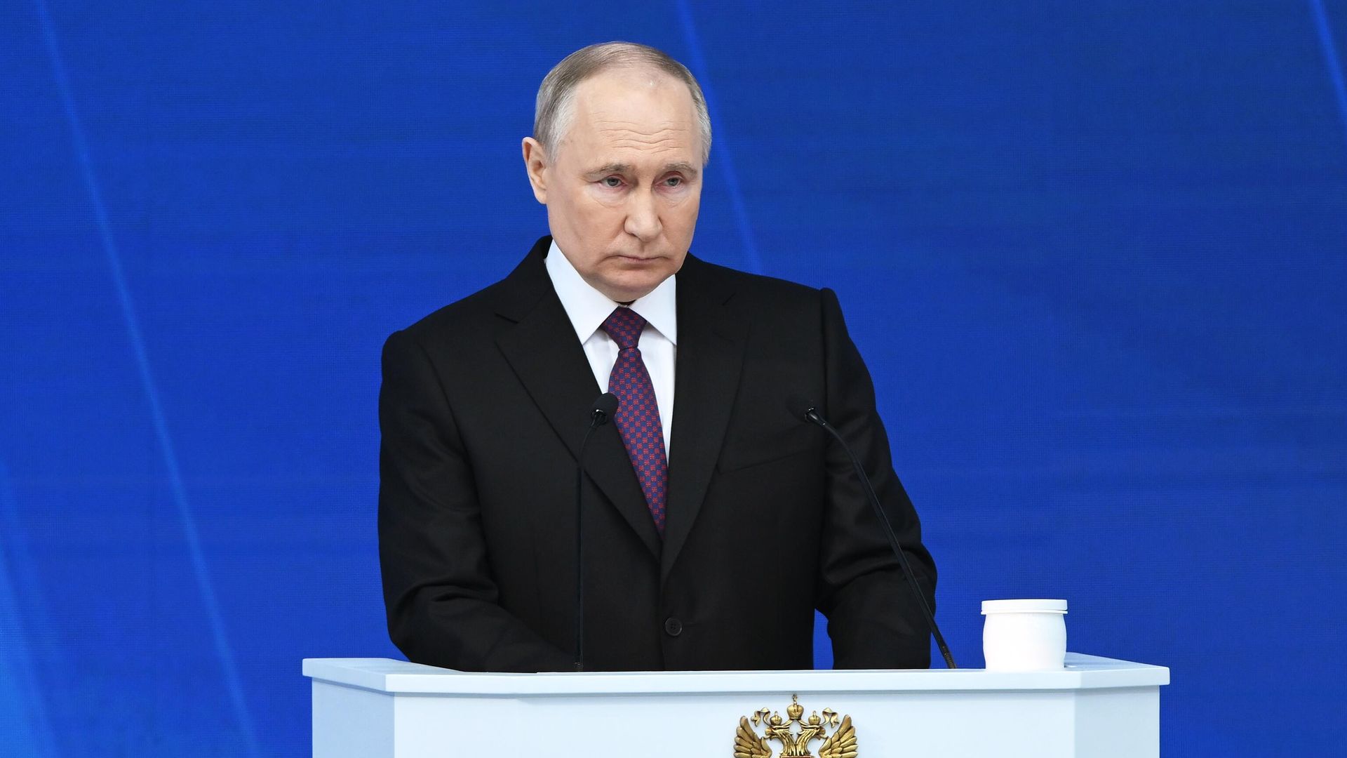 Президент РФ Владимир Путин обращается с посланием к Федеральному собранию - РИА Новости, 1920, 29.02.2024
