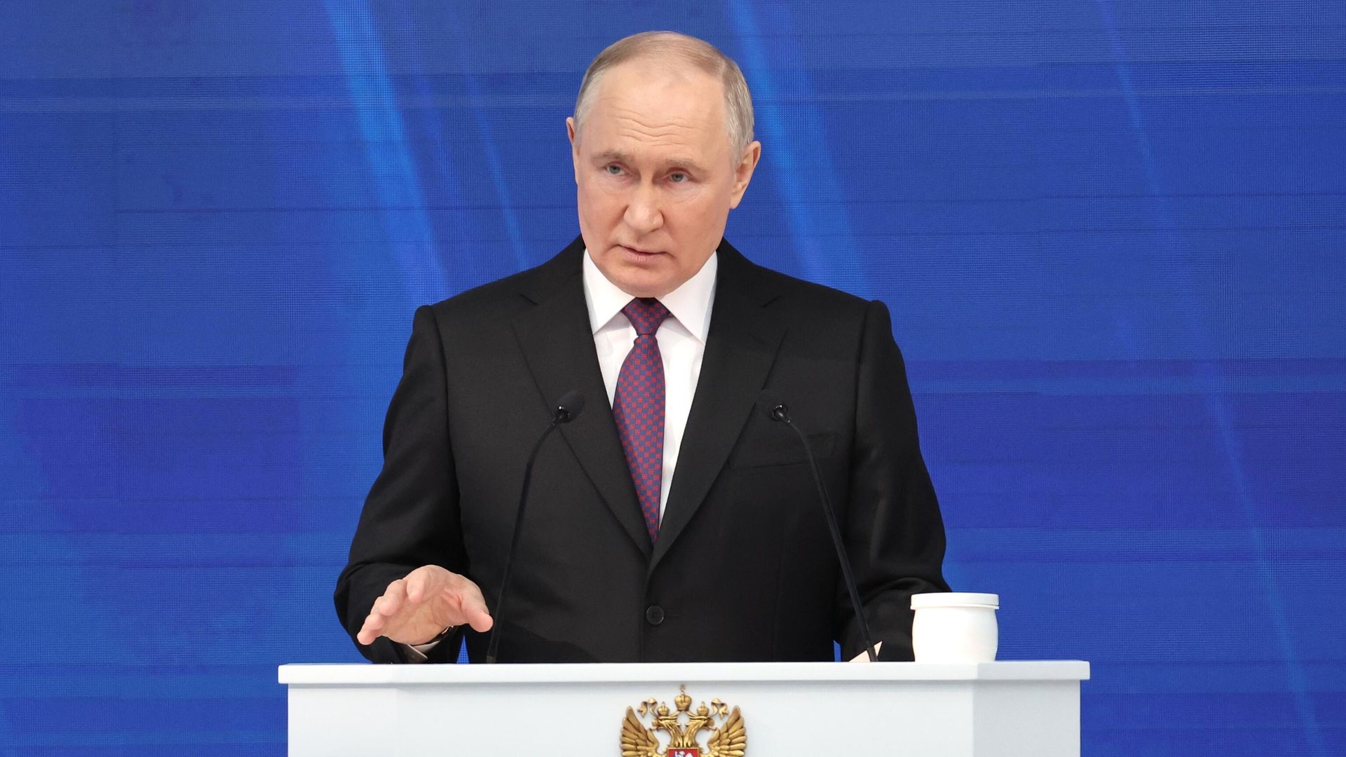 Президент РФ Владимир Путин выступает с посланием Федеральному cобранию - РИА Новости, 1920, 03.04.2024