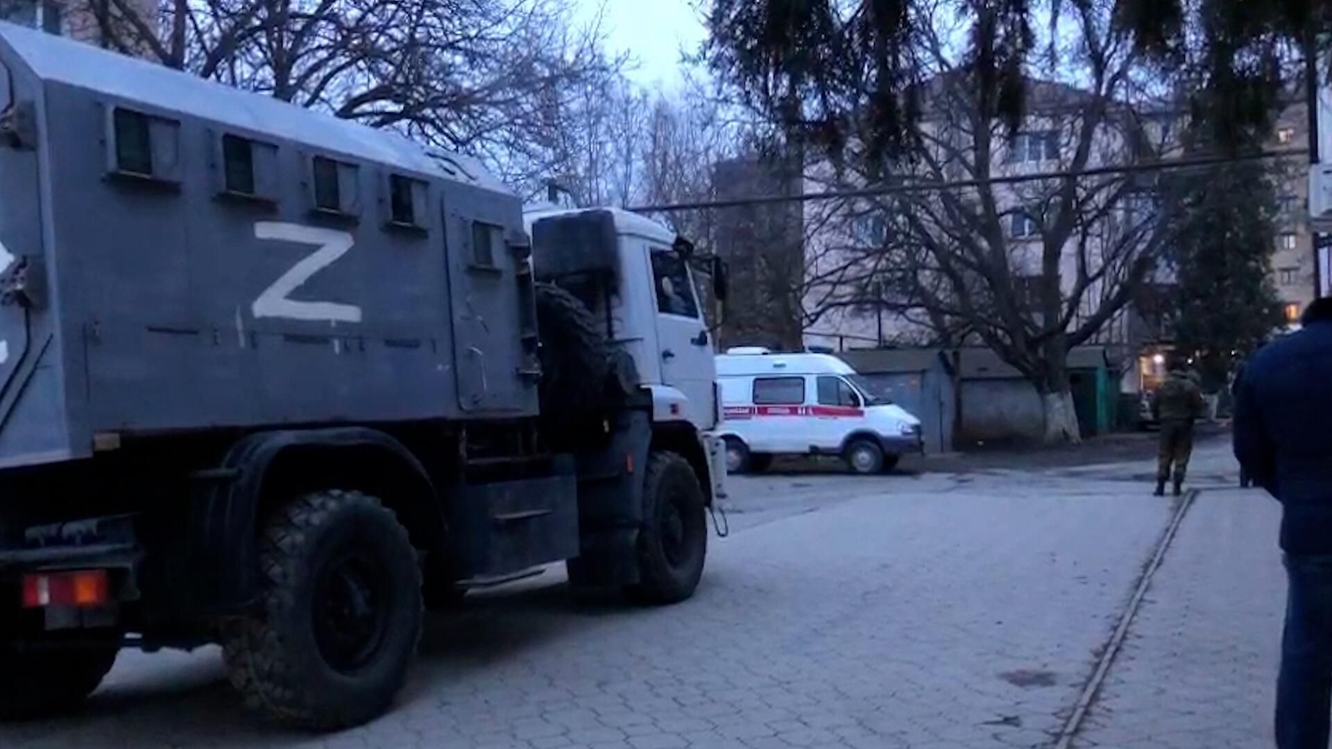 Кадры контртеррористической операции в Карабулаке Кадры контртеррористической операции в Карабулаке - РИА Новости, 1920, 07.03.2024