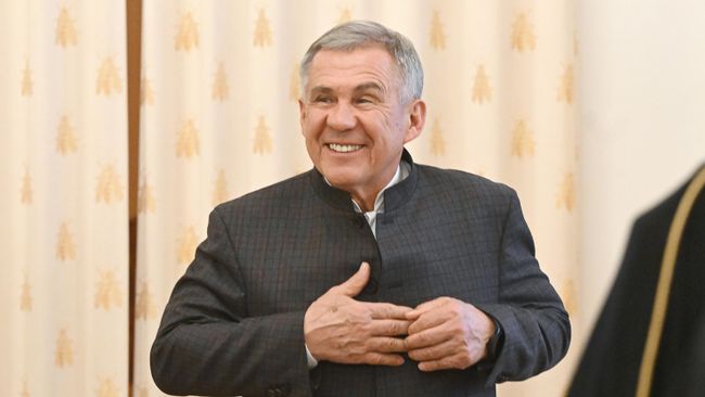 Глава Республики Татарстан Рустам Минниханов на встрече руководства ГСВ Россия - Исламский мир с послами стран Организации исламского сотрудничества