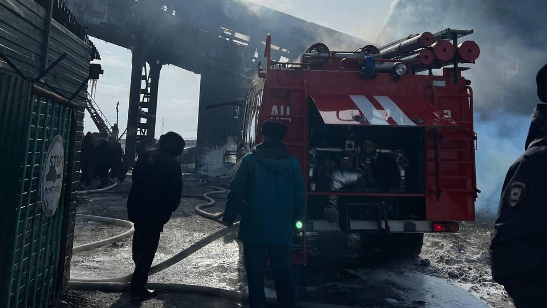 Место пожара на Шагонарской ТЭЦ в Туве Место пожара на Шагонарской ТЭЦ в Туве - РИА Новости, 1920, 06.03.2024