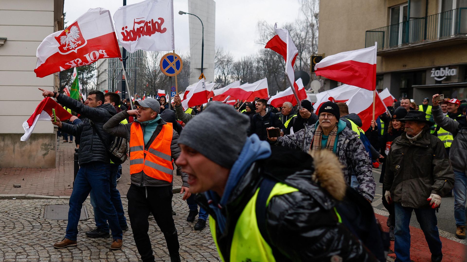 Польские фермеры на демонстрации против климатических мер ЕС и украинского импорта в Варшаве. 6 марта 2024 Польские фермеры на демонстрации против климатических мер ЕС и украинского импорта в Варшаве. 6 марта 2024 - РИА Новости, 1920, 06.03.2024