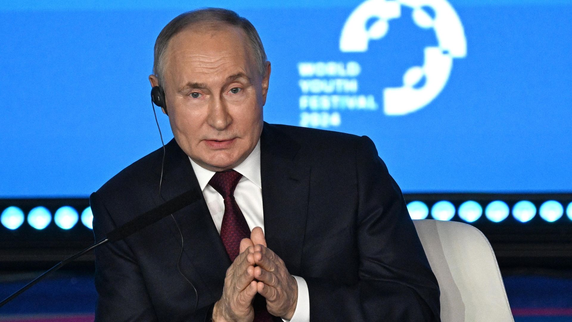 Владимир Путин посетил Всемирный фестиваль молодежи Владимир Путин посетил Всемирный фестиваль молодежи - РИА Новости, 1920, 06.03.2024