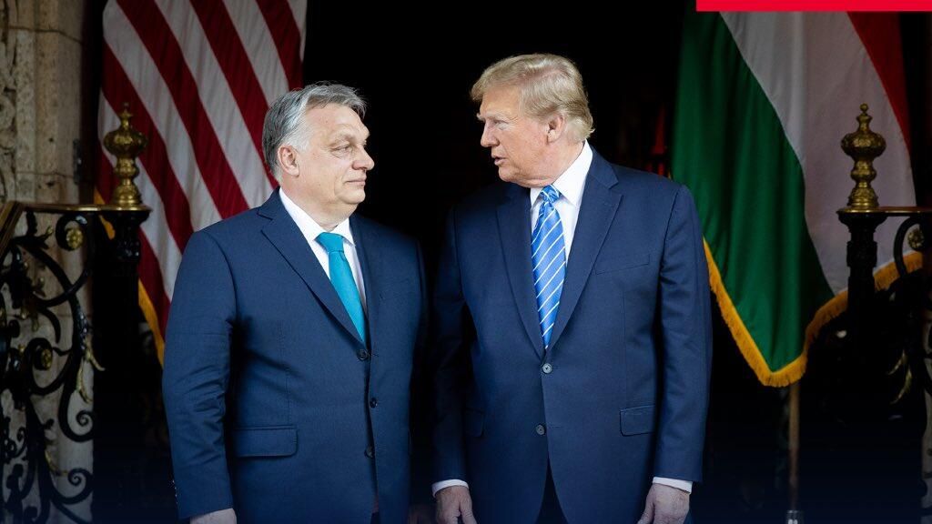 Виктор Орбан и Дональд Трамп во время встречи Виктор Орбан и Дональд Трамп во время встречи - РИА Новости, 1920, 09.03.2024