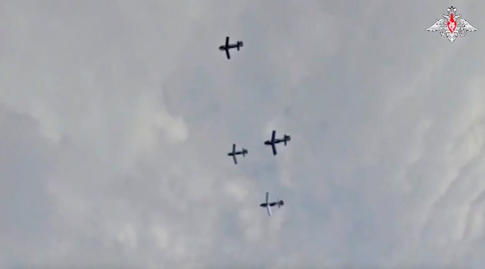 Кадр видео применения ФАБ-250 с унифицированным модулем планирования и коррекции (УМПК) Кадр видео применения ФАБ-250 с унифицированным модулем планирования и коррекции (УМПК) - РИА Новости, 1920, 24.06.2024