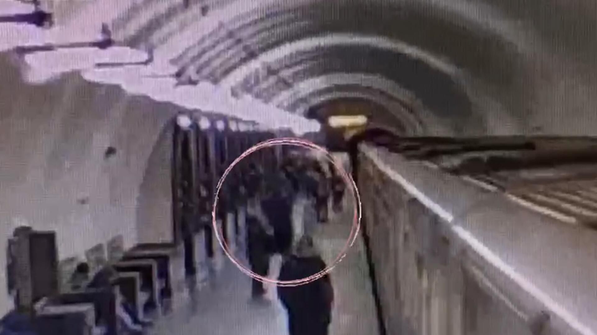 Момент нападения мужчины с ножом на девушку в метро Момент нападения мужчины с ножом на девушку в метро - РИА Новости, 1920, 13.03.2024
