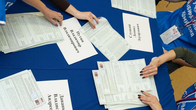 Подсчет голосов на выборах президента РФ 