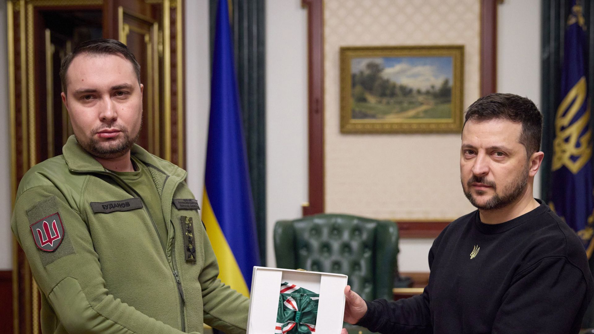 Кирилл Буданов* и Владимир Зеленский Кирилл Буданов* и Владимир Зеленский - РИА Новости, 1920, 04.11.2024