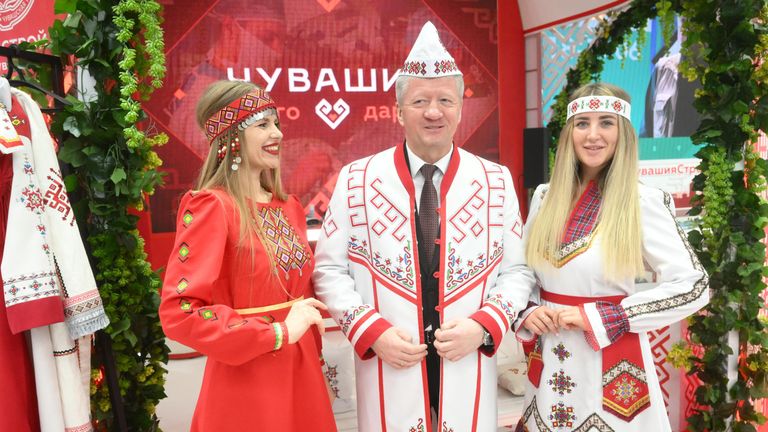Выставка Россия. Министр культуры Белоруссии А. Маркевич посетил экспозицию выставки