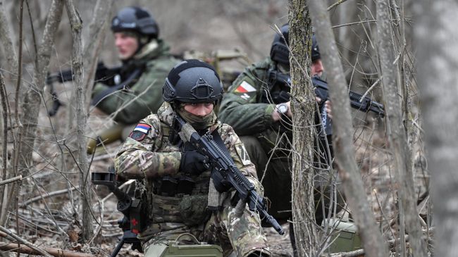 Российские военные в зоне спецоперации