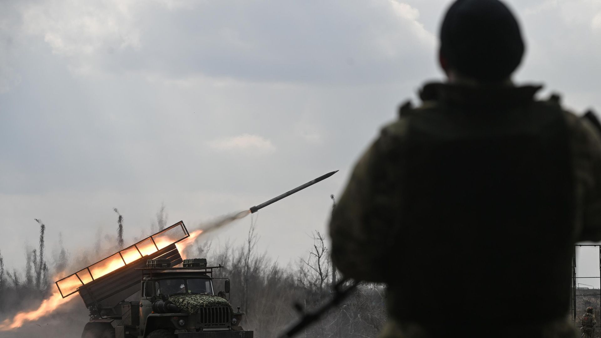 Боевая работа РСЗО Град Боевая работа РСЗО Град - РИА Новости, 1920, 25.03.2024