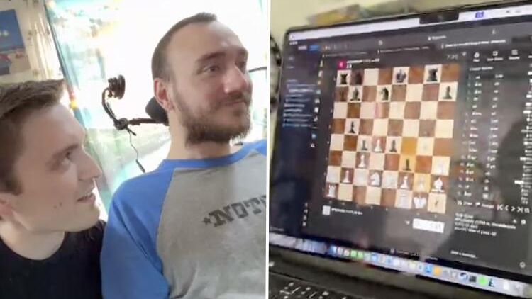 Первый пациент с имплантом компании Neuralink в мозге во время игры в шахматы Первый пациент с имплантом компании Neuralink в мозге во время игры в шахматы - РИА Новости, 1920, 25.07.2024