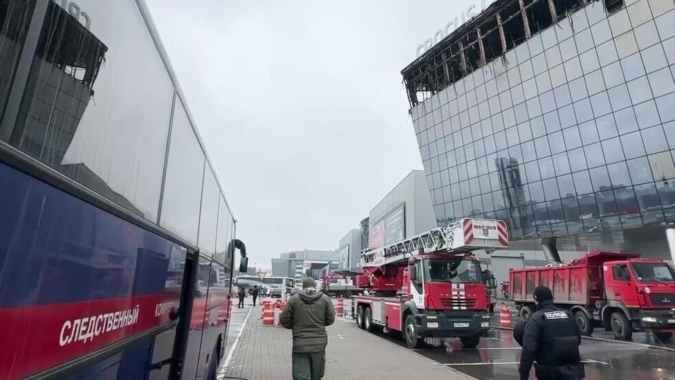 Последствия стрельбы в Крокус Сити Холле Последствия стрельбы в Крокус Сити Холле - РИА Новости, 1920, 25.03.2024