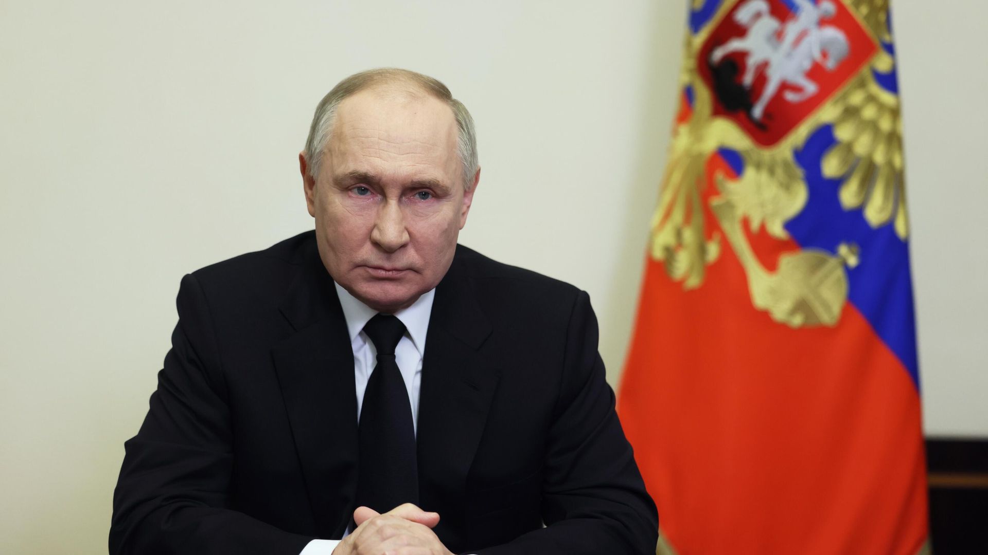 Президент России Владимир Путин во время обращения к гражданам России - РИА Новости, 1920, 26.03.2024