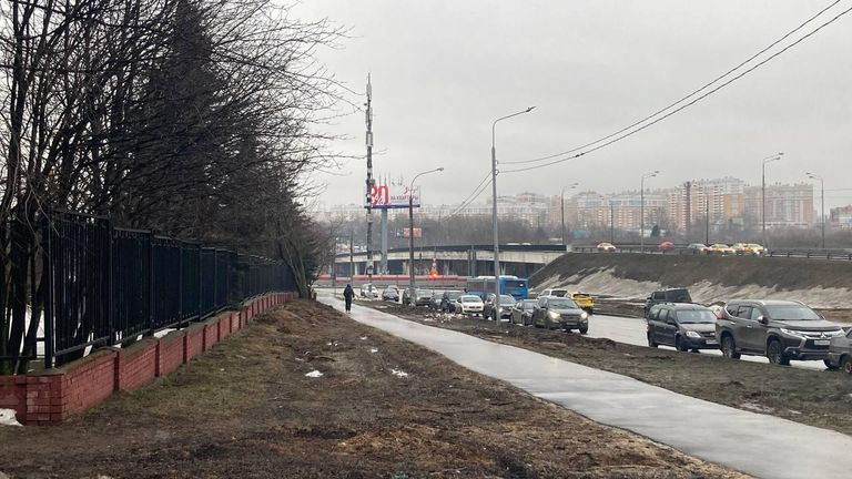 Рядом с одним из московских центров крови Рядом с одним из московских центров крови