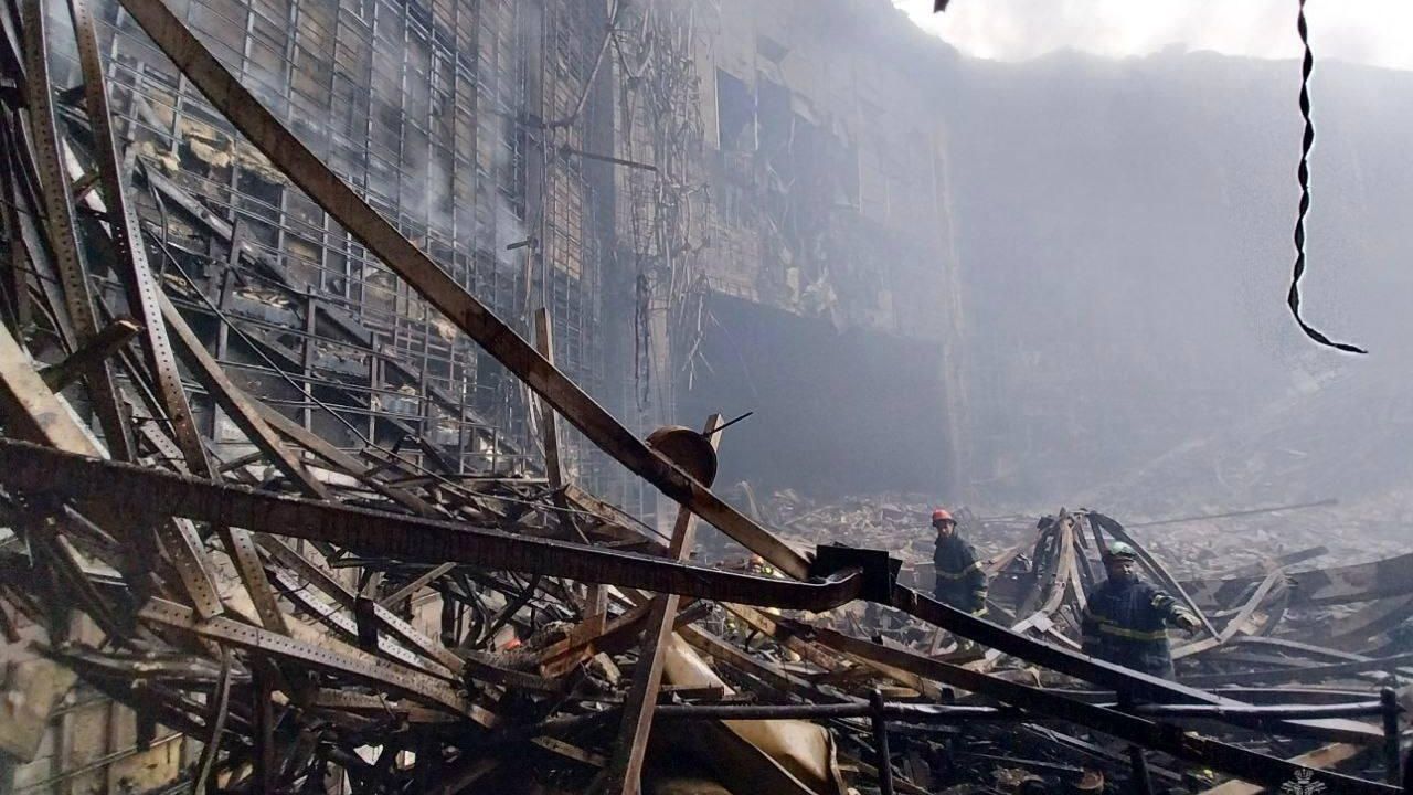 Последствия теракта в Крокус Сити Холле Последствия теракта в Крокус Сити Холле - РИА Новости, 1920, 23.03.2024