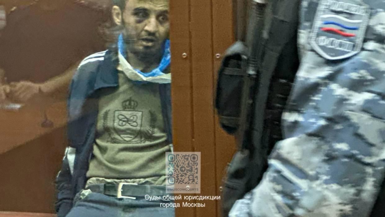 Один из фигурантов дела о теракте в Крокус Сити Холле Далерджон Мирзоев в Басманном суде Один из фигурантов дела о теракте в Крокус Сити Холле Далерджон Мирзоев в Басманном суде - РИА Новости, 1920, 28.03.2024