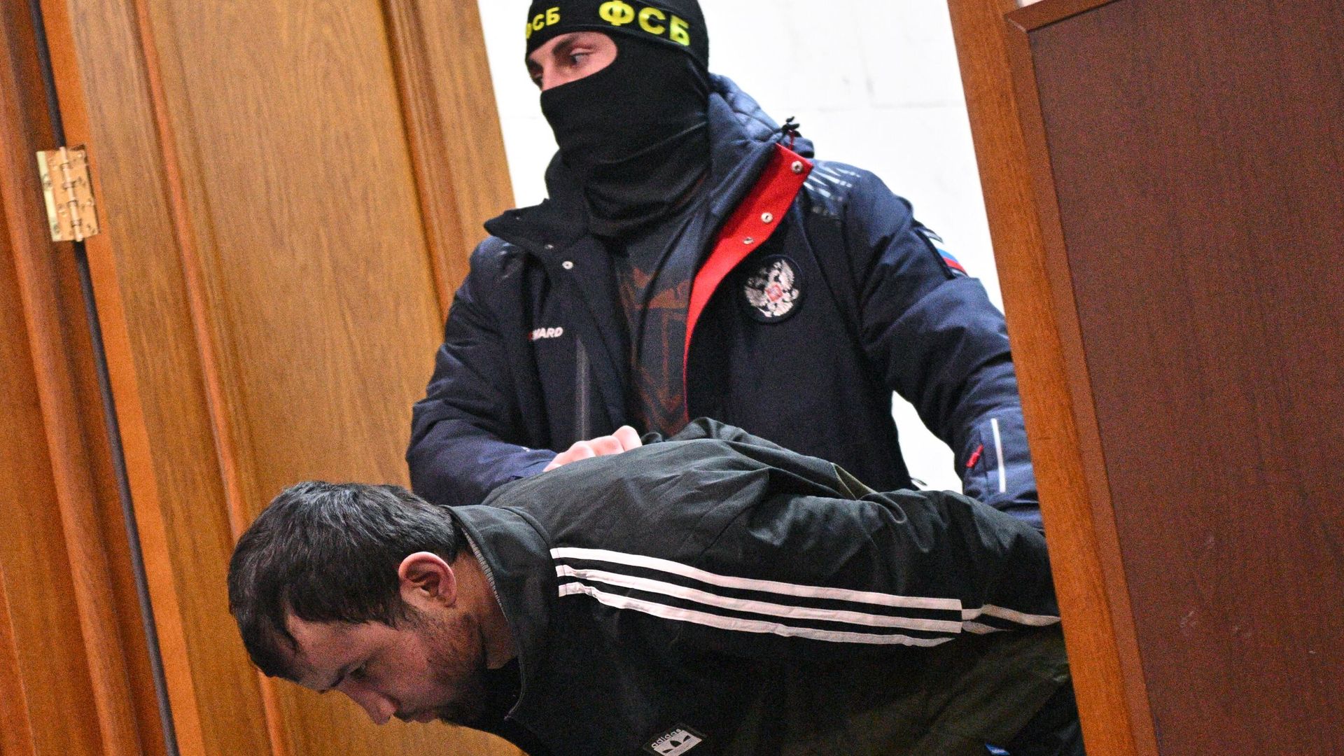 Избрание меры пресечения подозреваемому в теракте в Крокус Сити Холл Фаридуни Шамсидину Избрание меры пресечения подозреваемому в теракте в Крокус Сити Холл Фаридуни Шамсидину - РИА Новости, 1920, 27.03.2024