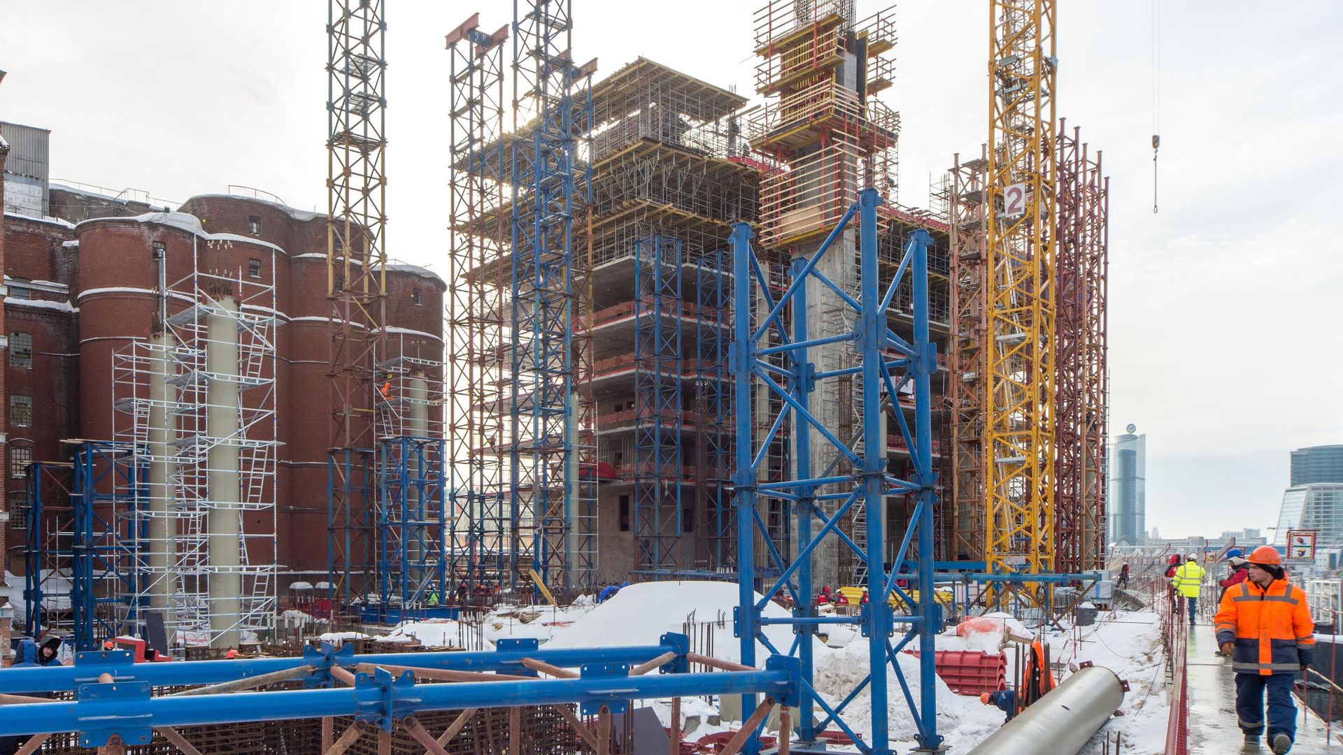 Строительство ЖК Бадаевский в Москве Строительство ЖК Бадаевский в Москве - РИА Новости, 1920, 27.03.2024