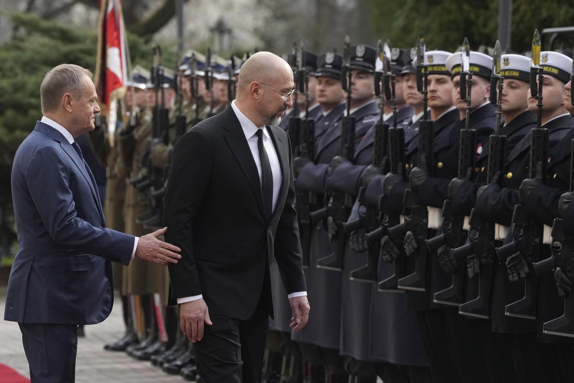 Премьер-министры Польши и Украины Дональд Туск и Денис Шмыгаль во время встречи в Варшаве Премьер-министры Польши и Украины Дональд Туск и Денис Шмыгаль во время встречи в Варшаве - РИА Новости, 1920, 31.05.2024