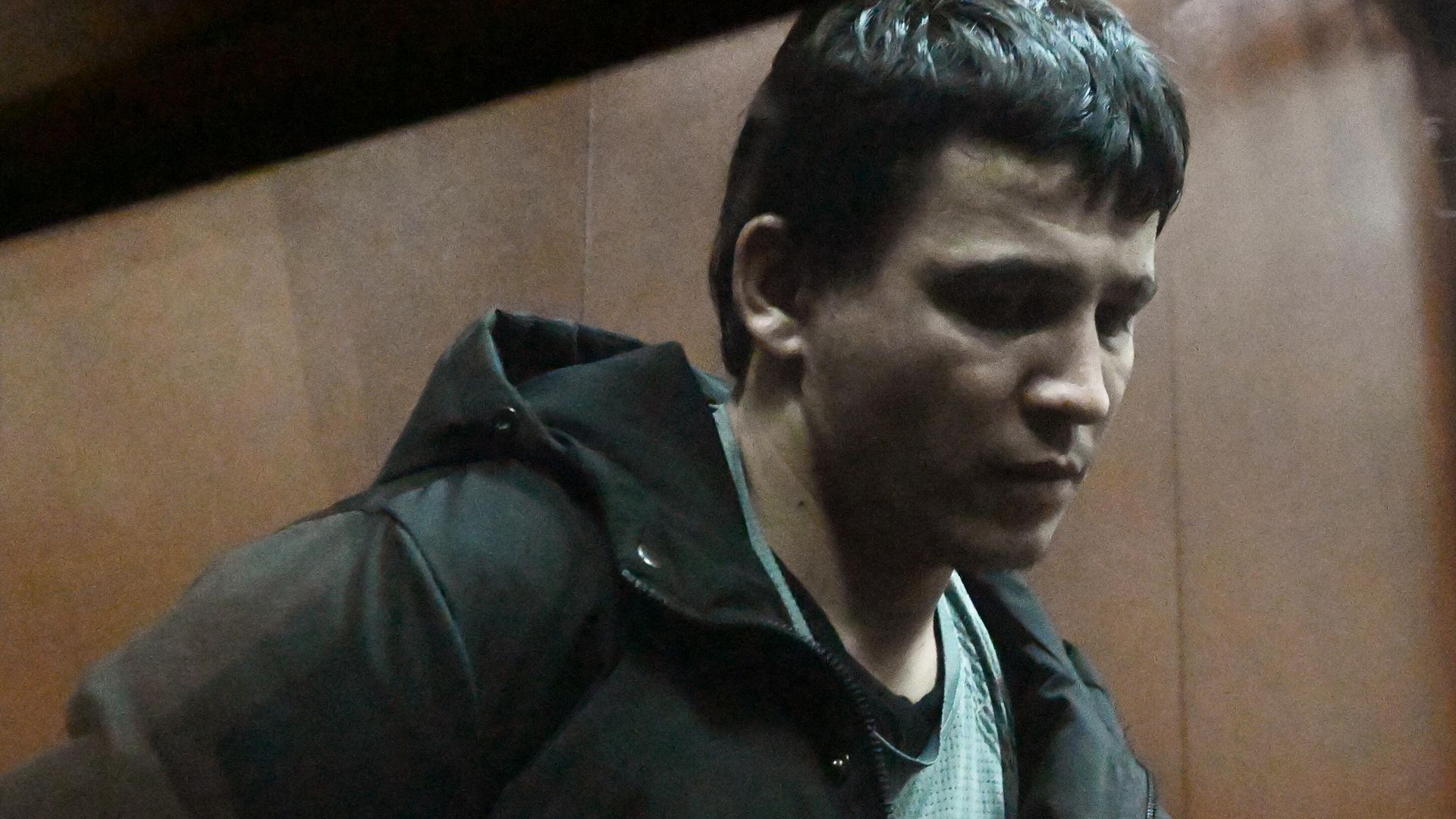 Фигурант уголовного дела о террористическом акте в Крокус Сити Холле Якубджони Юсуфзода во время избрания меры пресечения в Басманном суде Москвы Фигурант уголовного дела о террористическом акте в Крокус Сити Холле Якубджони Юсуфзода во время избрания меры пресечения в Басманном суде Москвы - РИА Новости, 1920, 24.07.2024