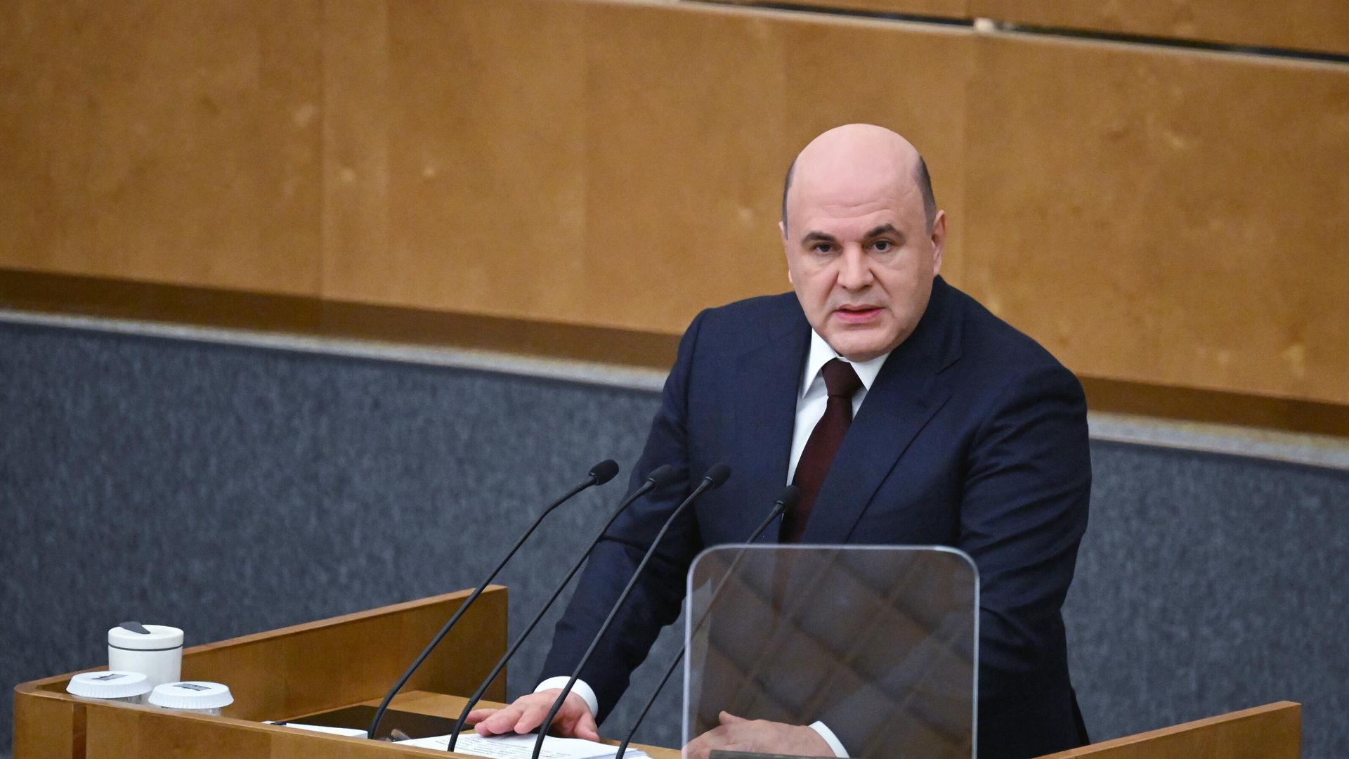 Председатель правительства РФ Михаил Мишустин выступает с ежегодным отчетом правительства РФ в Государственной Думе РФ Председатель правительства РФ Михаил Мишустин выступает с ежегодным отчетом правительства РФ в Государственной Думе РФ - РИА Новости, 1920, 03.04.2024