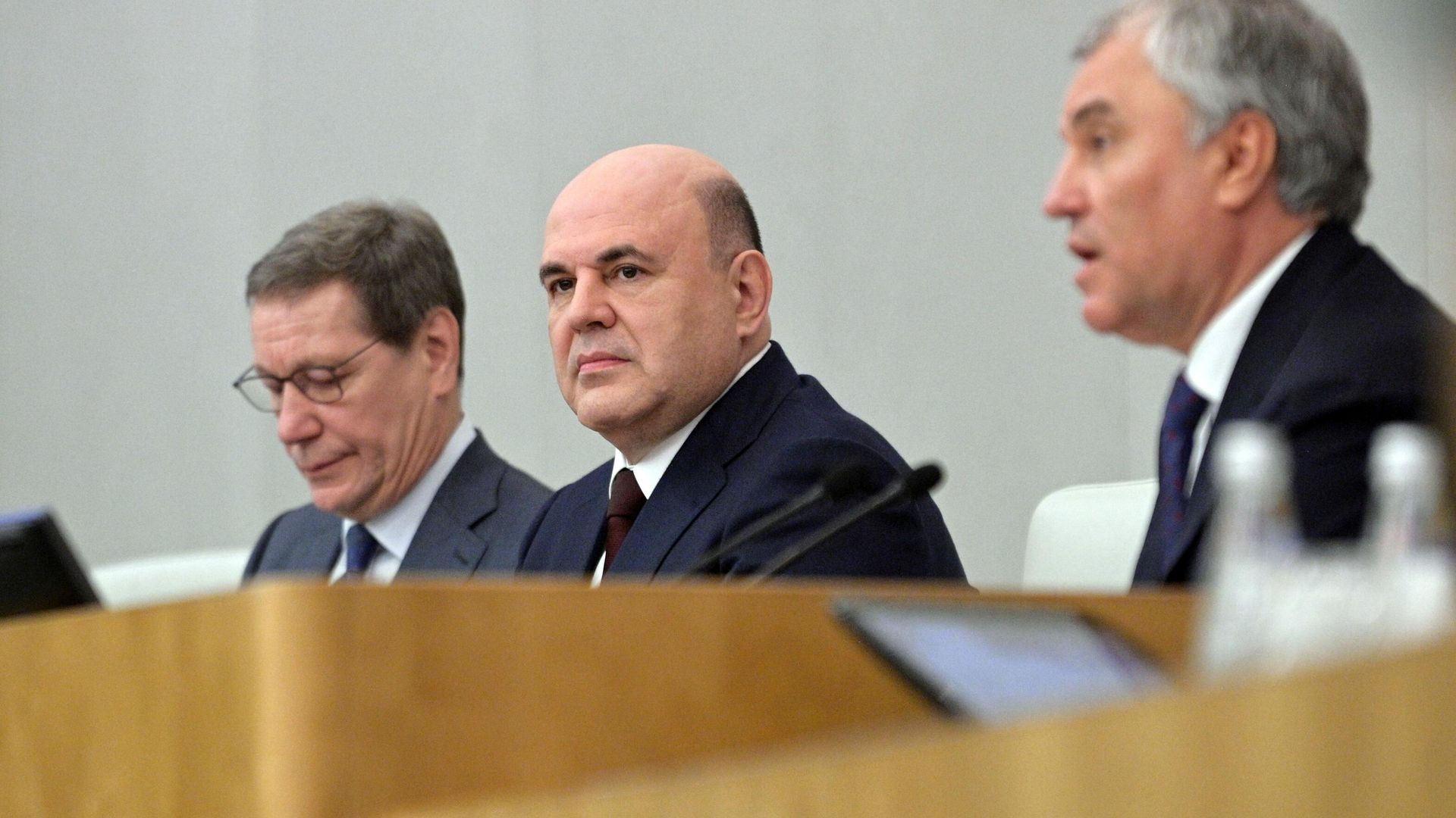 Председатель правительства РФ Михаил Мишустин перед выступлением с ежегодным отчетом правительства в Государственной думе Председатель правительства РФ Михаил Мишустин перед выступлением с ежегодным отчетом правительства в Государственной думе - РИА Новости, 1920, 03.04.2024