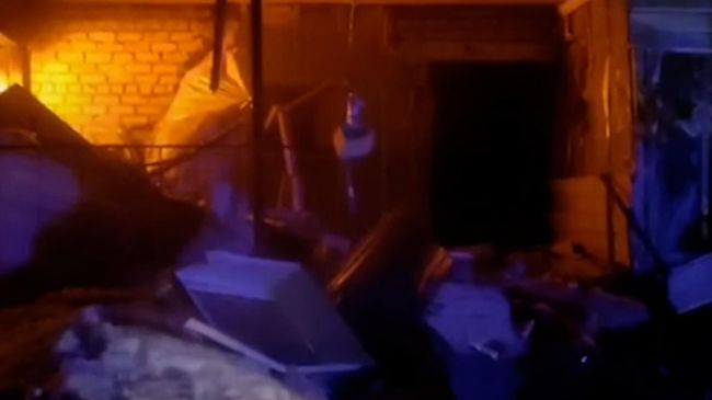 Пожар в многоквартирном доме в Татарстане Пожар в многоквартирном доме в Татарстане