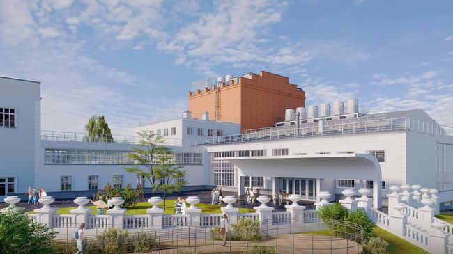 Проект дворца культуры завода Серп и Молот после реставрации
