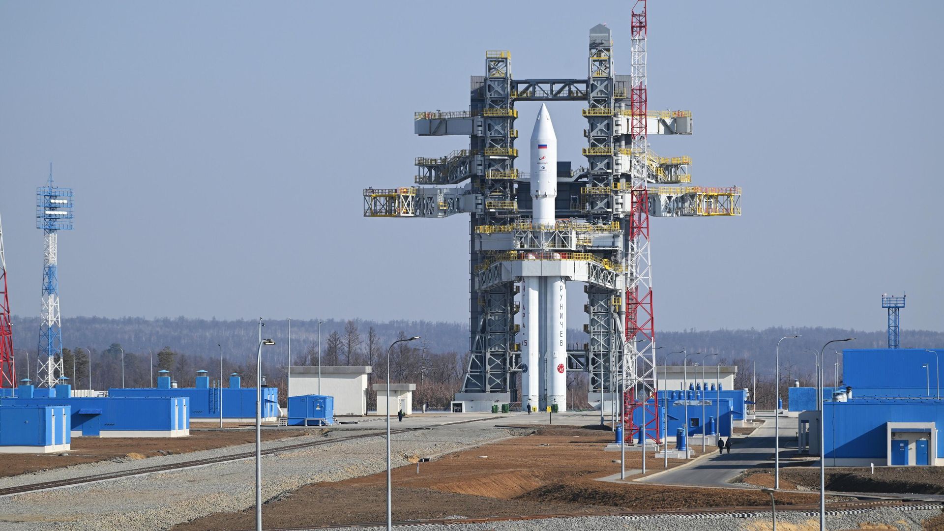 Ракета Ангара-А5, установленная на новый стартовый комплекс космодрома Восточный - РИА Новости, 1920, 02.09.2025