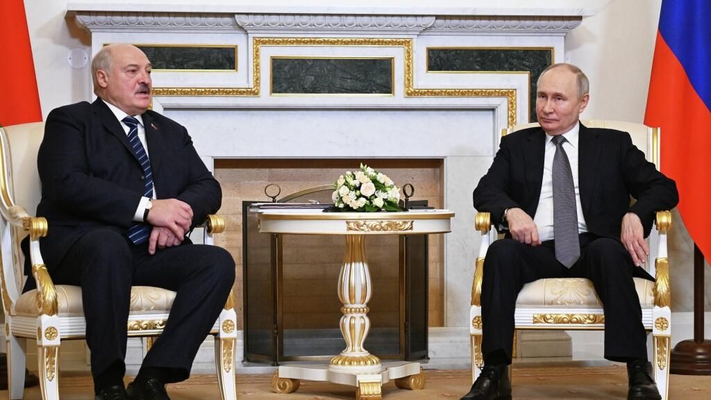 Переговоры Владимира Путина с Александром Лукашенко Переговоры Владимира Путина с Александром Лукашенко - РИА Новости, 1920, 11.04.2024