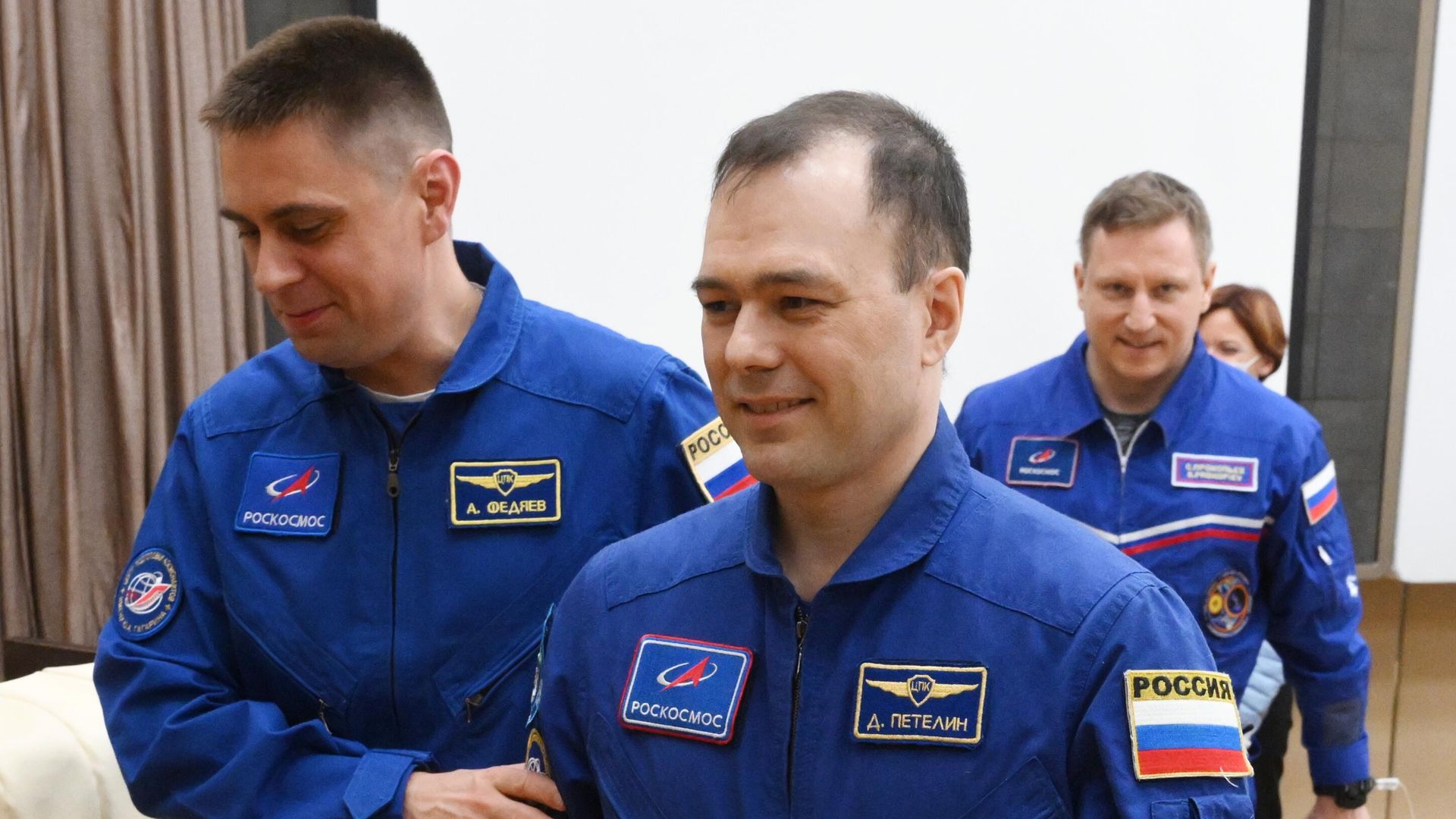 Космонавты Роскосмоса Андрей Федяев и Дмитрий Петелин Космонавты Роскосмоса Андрей Федяев и Дмитрий Петелин - РИА Новости, 1920, 12.04.2024