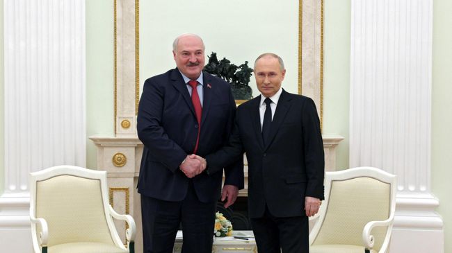 Владимир Путин и Александр Лукашенко