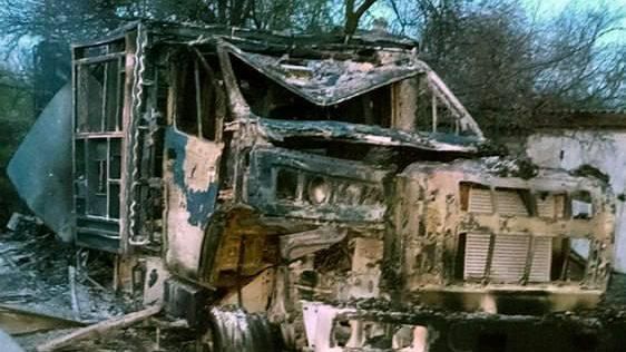 Последствия атаки беспилотника на пожарную автоцистерну МЧС Последствия атаки беспилотника на пожарную автоцистерну МЧС - РИА Новости, 1920, 14.04.2024