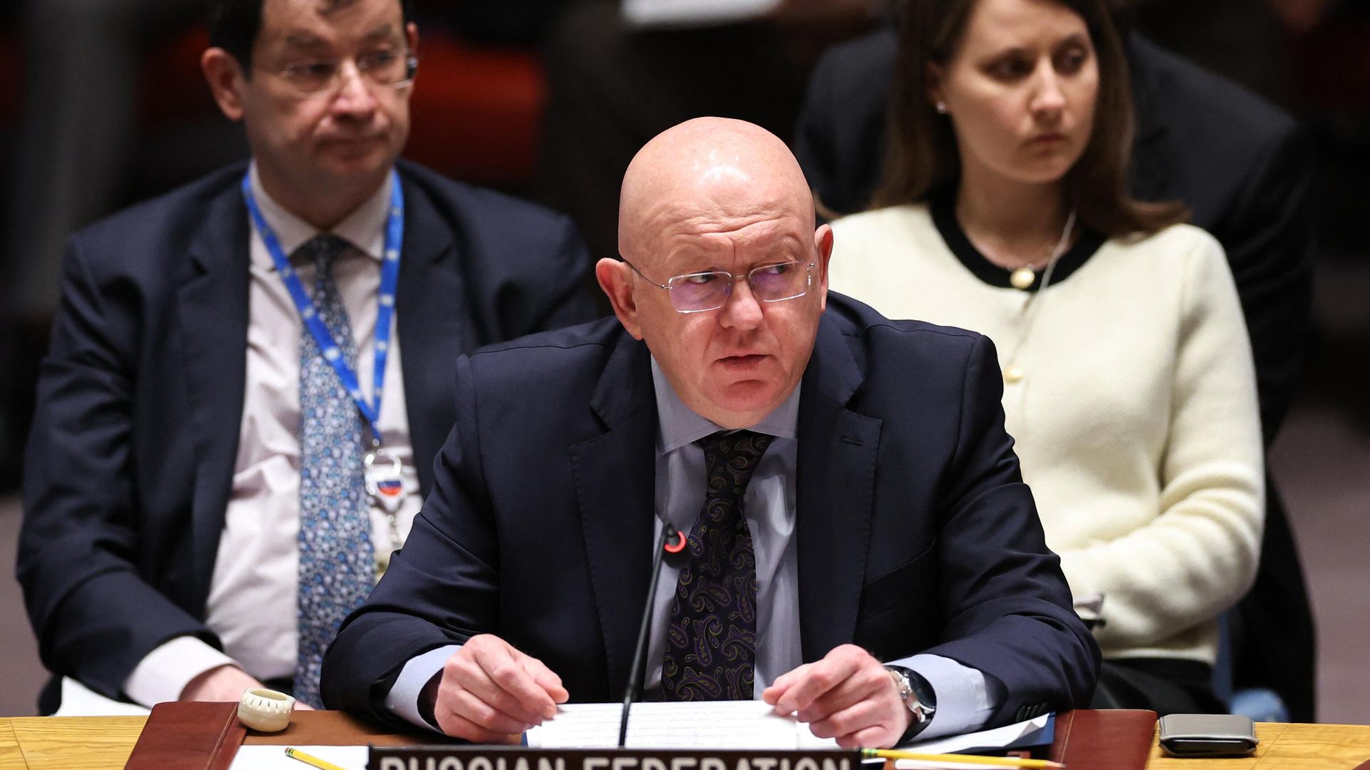 Посол России в ООН Василий Небензя выступает на заседании Совета Безопасности ООН по ситуации на Ближнем Востоке. 14 апреля 2024 Посол России в ООН Василий Небензя выступает на заседании Совета Безопасности ООН по ситуации на Ближнем Востоке. 14 апреля 2024 - РИА Новости, 1920, 15.04.2024