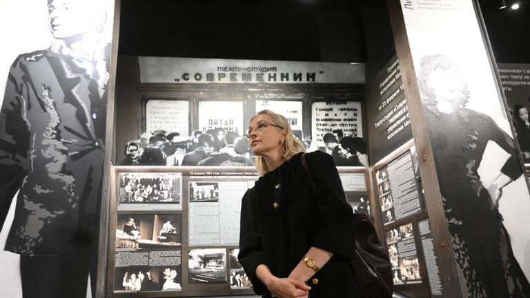 Открытие музея театра Современник в Москве. Музей открылся в день рождения театра и приурочен к 90-летию со дня рождения актрисы и режиссера Галины Волчек Открытие музея театра Современник в Москве. Музей открылся в день рождения театра и приурочен к 90-летию со дня рождения актрисы и режиссера Галины Волчек