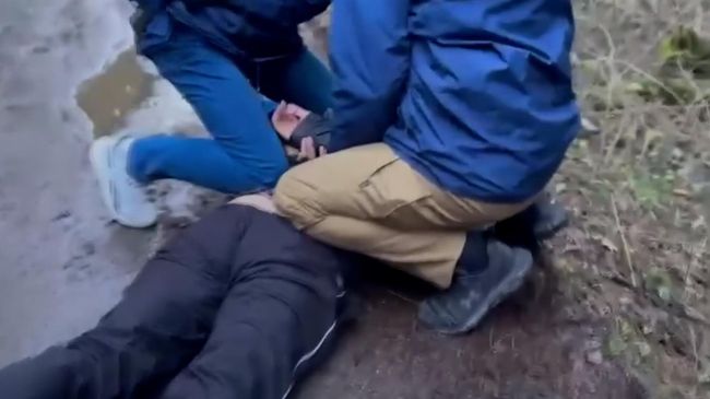 Задержание мужчины, подорвавшего автомобиль