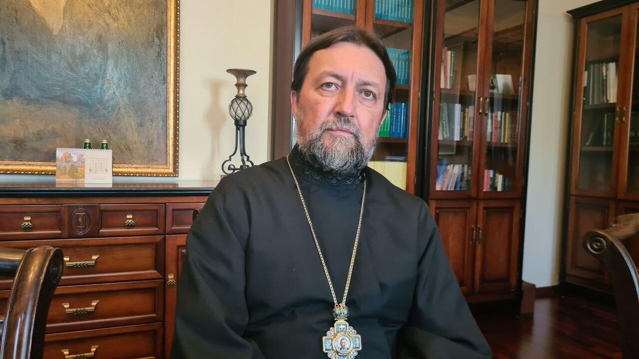 Глава учебного комитета Русской православной церкви протоиерей Максим Козлов - РИА Новости, 1920, 01.07.2024